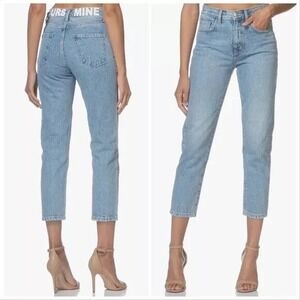 Current‎ Elliott Yours Mine Jeans Womens 26 Blue Straight Leg High Rise Denim